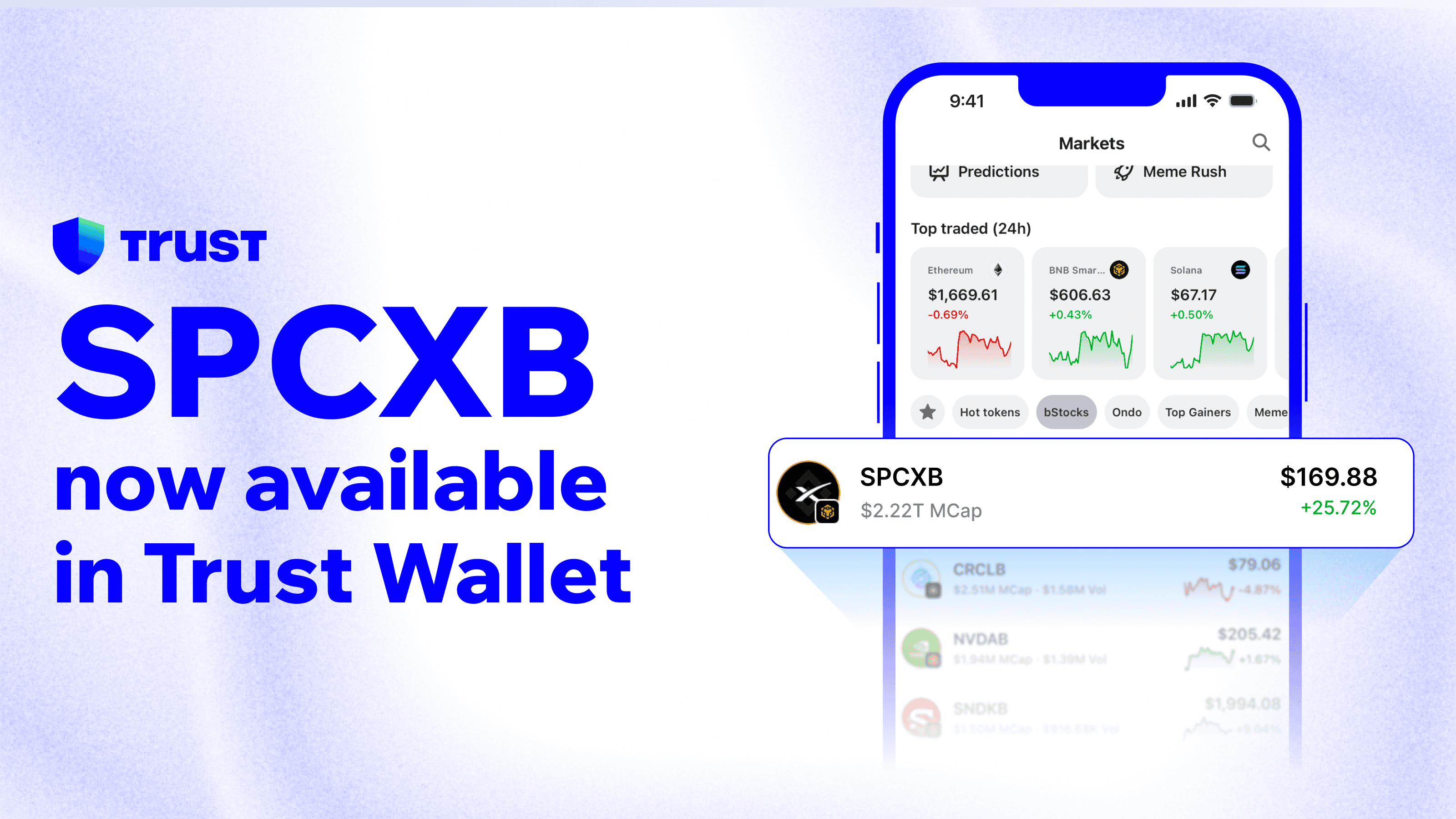 Access SPCXB on Trust Wallet: Tokenized SpaceX Exposure, Onchain