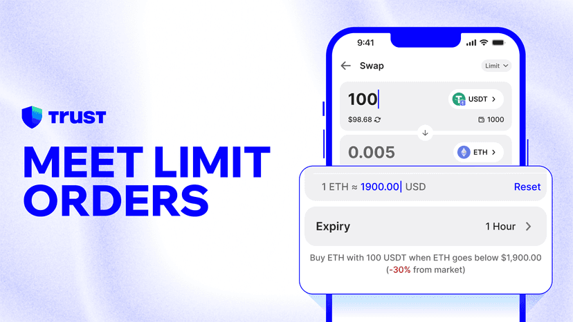 Trust Wallet Introduces Limit Orders for Swaps